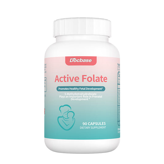 Docbase活性葉酸 | 備孕及孕婦健康複合維生素 | 400mcg | 90粒 | 搭配輔酶效果更佳